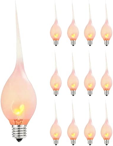 Bulbos de substituição de LED de ABEJA C7, lâmpadas lâmpadas de economia de energia de vidro transparente de 0,6W