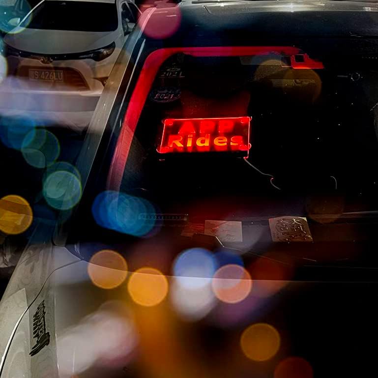Xinfeng acrílico LED Táxi Modelo Ridaria de pilotagem com sinal de luz USB 5V LED Windscreen Cab Indicator Signal Signal Lâmpada de pára -brisa Lâmpada