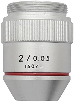 Acessórios para microscópio 1pc 195 1x/2x Baixa ampliação infinita lente objetiva achromática para rms thread 23,2mm