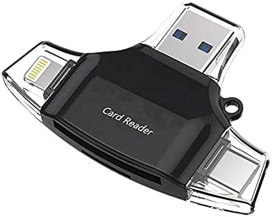 Boxwave Gadget Smart Compatível com Blu V91 - AllReader SD Card Reader, MicroSD Card Reader SD Compact USB para Blu V91 - Jet