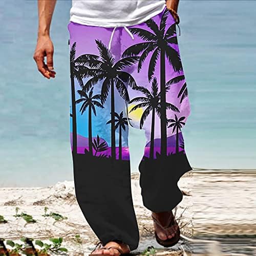 Miashui dedo calça calças de verão praia hippie harém