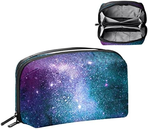 Organizador eletrônico, bolsa de cosméticos, organizador de viagens eletrônicas, bolsa de tecnologia, Via Láctea Galaxy Starry