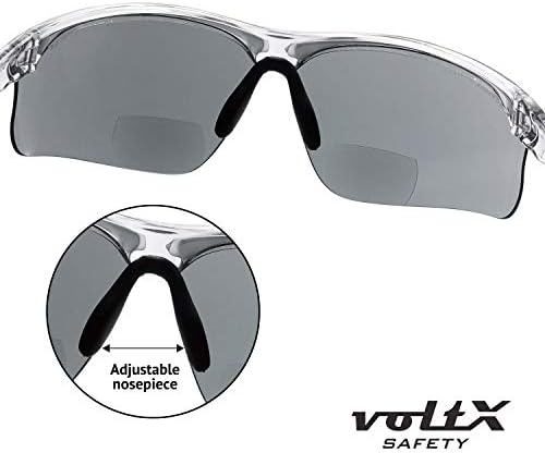 Voltx 'Construtor Ultimate' Bifocal Reading Glasses Segurança Certificada CE EN166FT - Bifocais de esportes de ciclismo premium - Lente UV400 revestida com anti nevoeiro