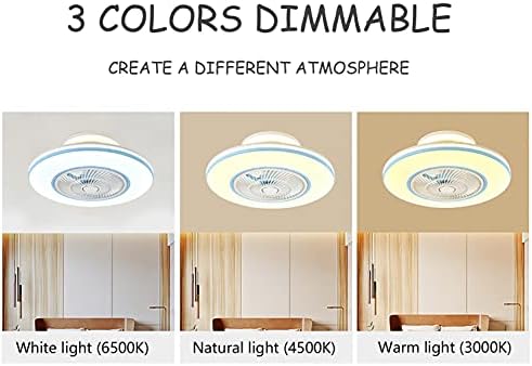 Tabrãos de teto de Fehun com lâmpadas e ventiladores de teto remoto com luzes e luz do ventilador de teto remoto na iluminação do ventilador