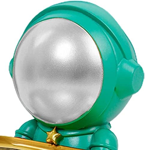 HEIMP Feliz estatueta de astronauta com ornamentos de bandeja Ornamento Sundries Sunds Holder Crafts Space para jóias