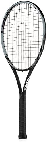 Chefe Metallix Spark Tour Stealth Tennis Racket - RACET DE TENNIS ADULTO ADULTO PRÉ -FURTO para controle, Black