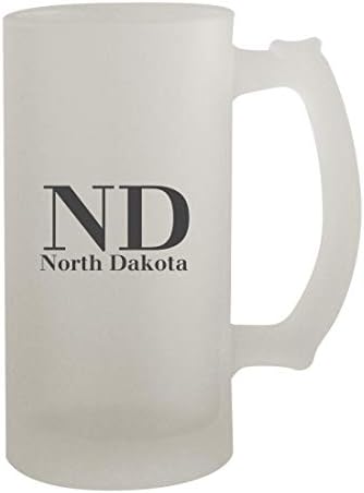 Presentes de Knick Knack e Dakota do Norte - 16 onças de cerveja fosca, Frosted