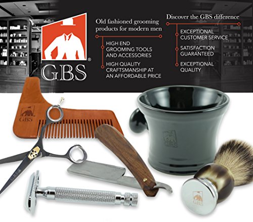 G.B.S Premium Beard Balm - All Natural Sandalwood - Leave em condicionador - Os estilos se fortalecem e suavizam barbas e bigodes de