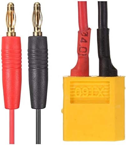 Fiação do circuito Connector de fio de 25cm XT60 para plugue de banana conectores de bateria de 4 mm Adaptador de cabo de carregador