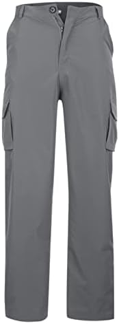 Calças de carga Jorasa para homens, calças grandes e altas de calças de vários bolsos de bolso casual calças de caminhada