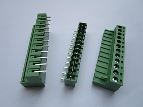 20 PCS Pitch Pitch 5.08mm ângulo de fechamento 12 vias/pino parafuso de parafuso Terminal Block CONECTOR COM PIN PIN