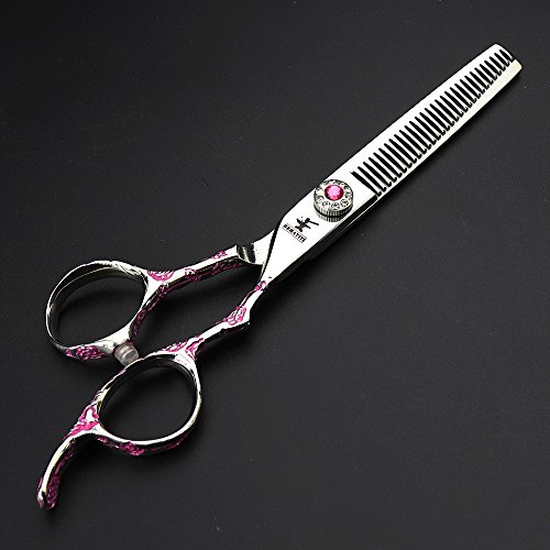 Fomalhhaut 6 polegadas de tesoura profissional de cabelo, tesoura de corte de barbeiro, tesoura de cabelo de rosas