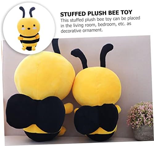 Toyvian 2pcs abelha travesseiro de carro para crianças brinquedo para crianças para crianças brinquedos calmantes para berçário mole brinquedo de brinquedo boneca estatueta de brinqued