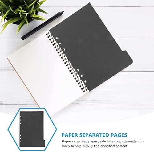 30pcs A Write- Ring Divishers Conteúdo Substituível Protetor de folhas soltas Plástico Use Cadernos de Acessórios para