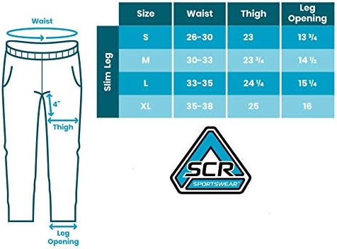 Scr Sportswear Men's Sweatout Workout Athletic Running Sweats Lounge Pants Zipper Bolsotes