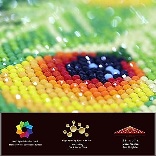 Kits de pintura de diamante 5D ZGMAXCL DIY para adultos redondos redondos de elefante e diamante de diamante florestal
