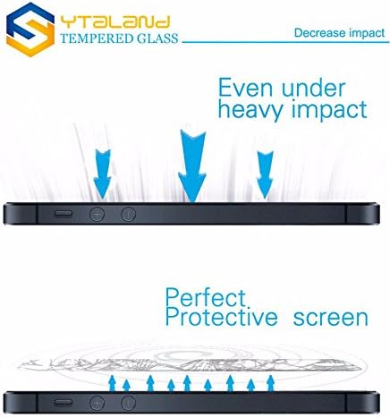 YTaland [2 pacote] para o protetor de tela F1 do Xiaomi Pocophone, Protetor de tela de dureza fino de vidro temperado,