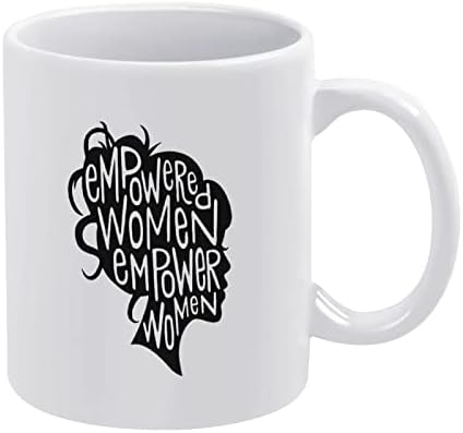 Presente de chá de caneca de caneca estampada feminista em capacitação
