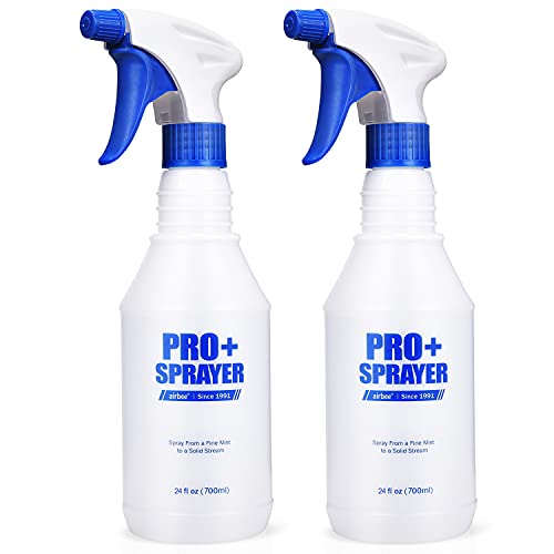 Garrafas de spray de plástico airbee 2 pacote 24 oz para soluções de limpeza, plantio, animais de estimação, spray de água sanitária,