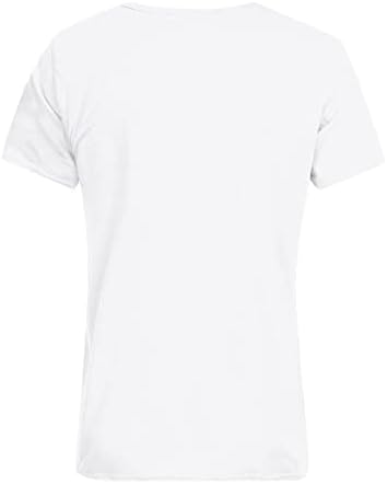 T-shirt de 4 de julho para homens, manga curta American White Shirt USA Flag Star and Stripes Round Neck Tee Shirt