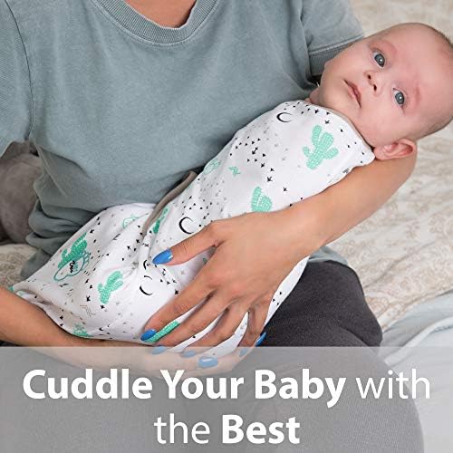 Baby Swaddle Blanket para recém-nascido e infantil, 0-3 meses saco de sono de algodão respirável com asas