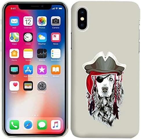 iPhone X - Capinho do pirata Cão de pirata Maravilhoso Perfect Printed Slim Fit Case - TPU PLÁSTICO DIFÍCIL - CASO DE SUBLIMAÇÃO