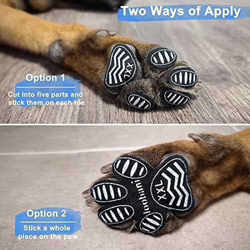 Protetor de garra de cachorro loobani protetor de tração anti-deslizamento de escorregar pisos escorregadios, proteção para lesões e cinta para patas fracas