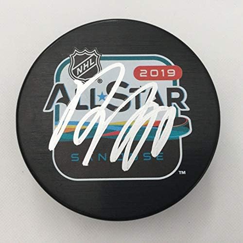 Roman Josi assinou autografado 2019 NHL All Star All -Star Hockey Puck Predators a - Pucks de NHL autografados