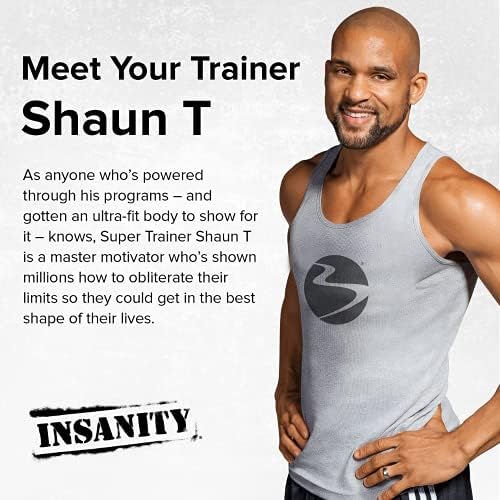 Insanity máx: 30 kit de base - treino de DVD, programa de condicionamento corporal total de 60 dias, programa de exercícios