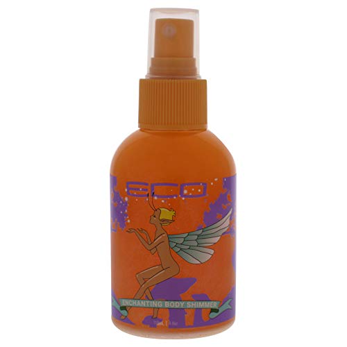 EcoCo Eco -encantador Spray de brilho corporal - A fórmula absorve rapidamente na pele e adiciona um brilho cristalino - livre