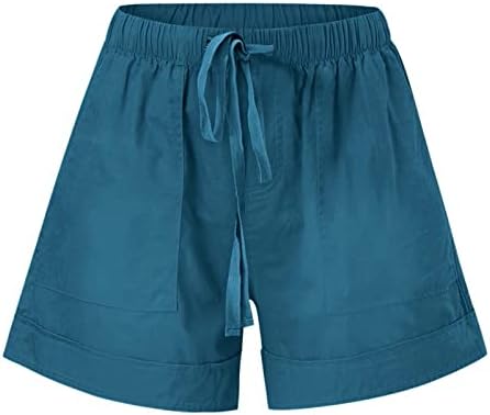 Juebo Shorts para mulheres Calças casuais de verão