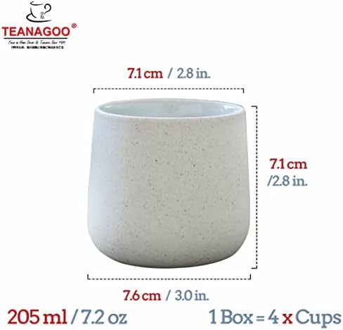 Teanagoo Cerâmica japonesa Cup, 7,2 onças / 205 ml, tenente