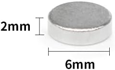 CFBJFQ 50/10/200/300/500/1000PCS 6x2 mini ímãs redondos pequenos fortes 6mm x 2mm N35 Circular permanente de ímã de neodímio