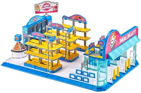 5 Mini Brands Surprise Mini Mart Playset Series 3 por Zuru com 5 marcas exclusivas de Mini Mini, armazenar e exibir