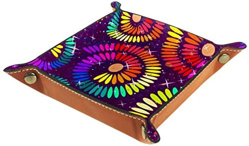 Lyetny Arte colorida Arte Organizador da bandeja Caixa de armazenamento CABELA CADDY Caddy Bandeja de mesa alterar a carteira de caixa
