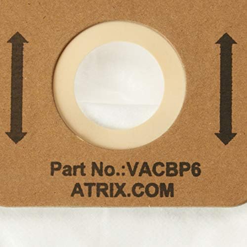 ATRIX VacBP610P Filtros HEPA de substituição para o vácuo de mochila ATRIX, 10-PACK, WHITE