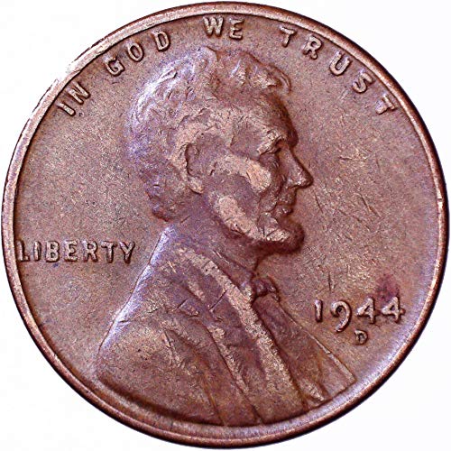 1944 D Lincoln Wheat Cent 1C muito bom
