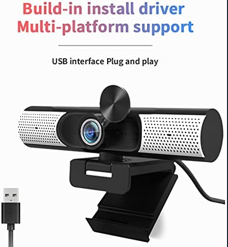 BHVXW Webcam Web Camera Camera Network Webcam Cover Anti Peeping Web Cam construído em alto -falante/microfone