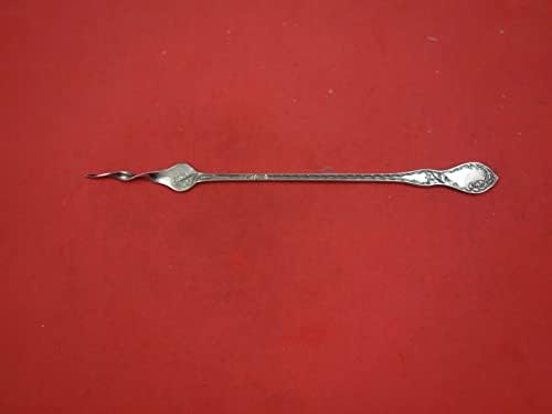 Thistle de Blackinton Sterling Silver Olive Spear Twisted Long Handle 8 7/8 ORI
