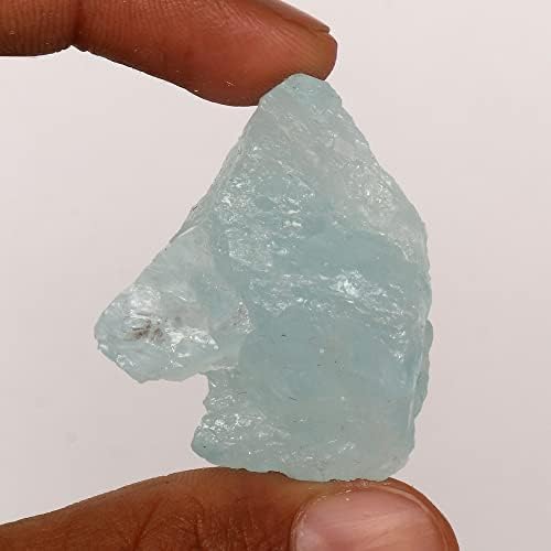 GemHub 146.75 Ct Natural Aquamarina solta Aqua Aqua Sky Rock Uncut Rock Rough Aquamarine Healing Crystal Aquamarine Gem,