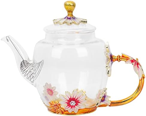 Chaleira de chá de vidro de vidro de cabilock kettle de chá de vidro chaleira portátil kettle decorativa de vidro de vidro