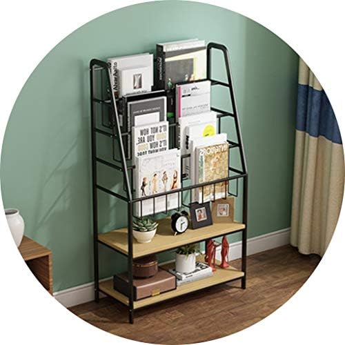 Revista rack estante de estante de estante simples prateleira estudante de escritório de armazenamento rack