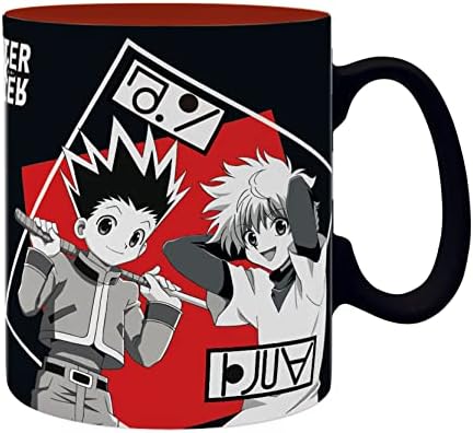 Abystyle Hunter x Hunter Gon & Friends Ceramic Che Tea Caneca 16 oz. Anime Manga Drinkware Home & Kitchen Essentials