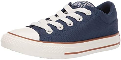 Converse Boys Kids 'Chuck Taylor All Star Street Pinstripe Slip no tênis, marinha/goma/egret, 1 M nós, criança, criança