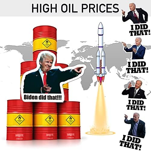Lulupeach Eu fiz esses adesivos Biden, Joe Biden Stickers engraçados Eu fiz isso, fiz essa bomba de gases de adesivos para Trump
