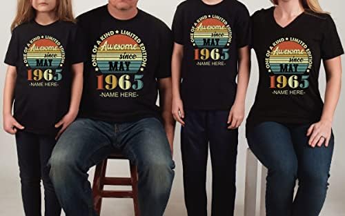 Camisa personalizada Prezzy Presentes de aniversário de 50 anos para homens Mulheres incríveis desde maio de 1973 T-shirt