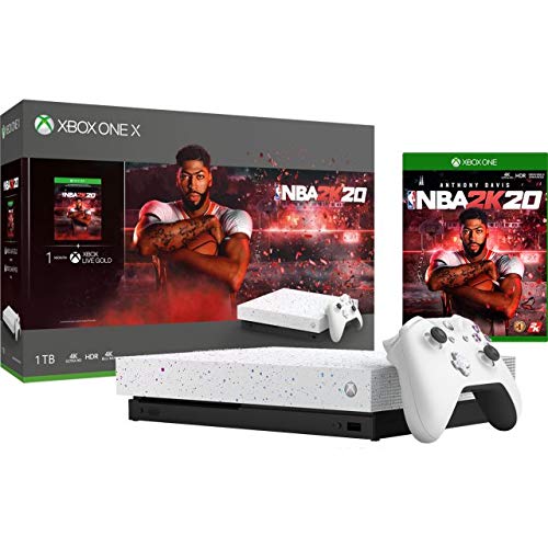 Xbox One X 1 TB Console NBA 2K20 Pacote de edição especial branca