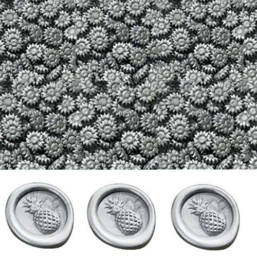 Minchas de cera de vedação de prata, Onwinpor 360 peças formato de girassol Selagem de cera Boletas de vedação de cera para