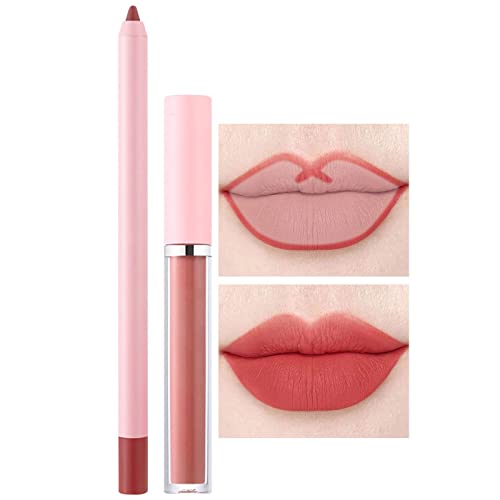 WGUST LIP SONER LONER DE GAÇA DE GAÇA DE GAÇA DE GAÇA DE GATO DE VAGO DE LIPOSTURA DE PENO DE PENOS NUNCA FADO LIVRO LIP LIP 2 EM 1 Caixa tudo em 1 Impermeável Lip Lip Gloss Lifra Lip Gloss