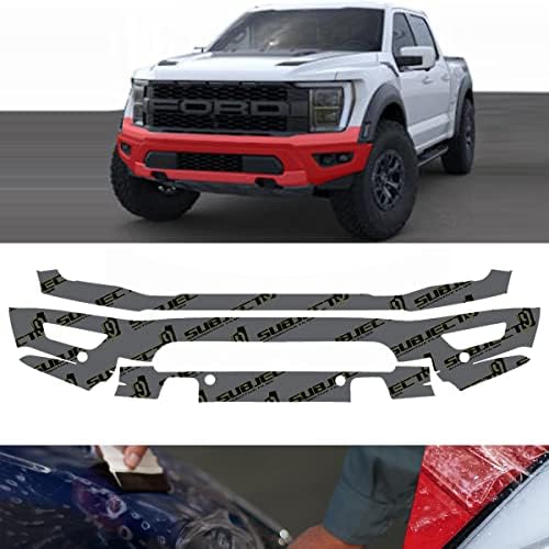 Proteção de pintura para pára-choque dianteiro pré-cut Filme transparente PPF para Ford F-150 Raptor com sensores